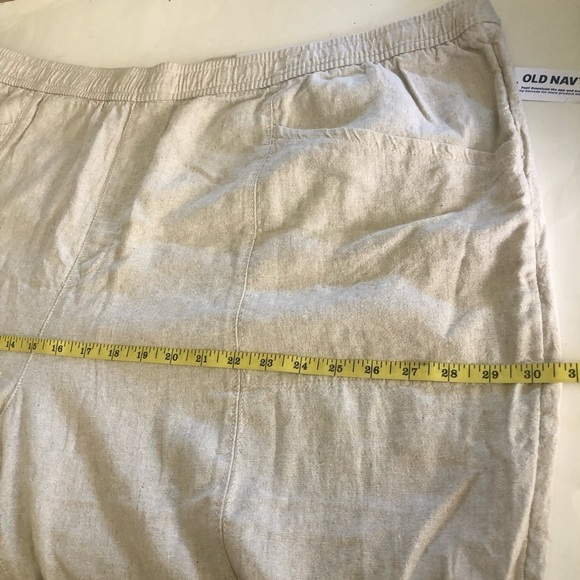 Old Navy Woman’s High-Waisted Cropped Linen-Blend Pants Plus Size 4X - Picture 13 of 13